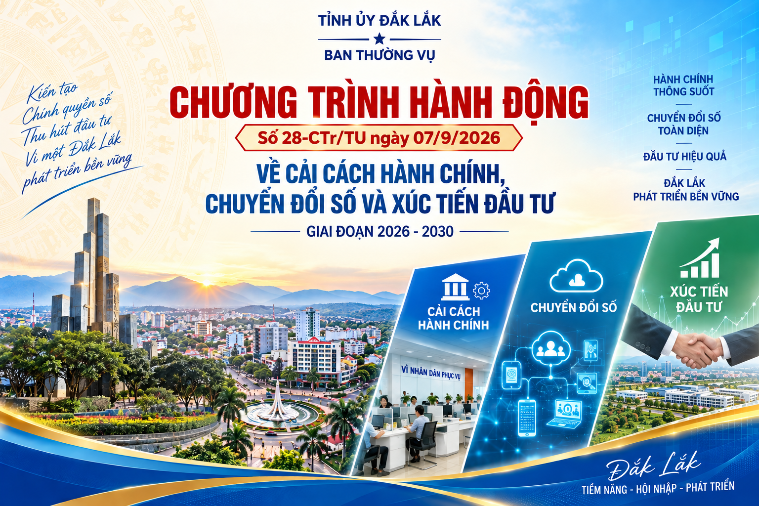 Hướng tới nền hành chính hiện đại, lấy người dân và doanh nghiệp làm trung tâm phục vụ