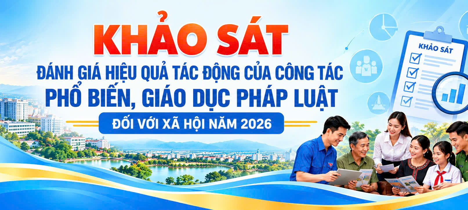 Phối hợp khảo sát đánh giá hiệu quả tác động của công tác phổ biến, giáo dục pháp luật đối với xã hội năm 2026