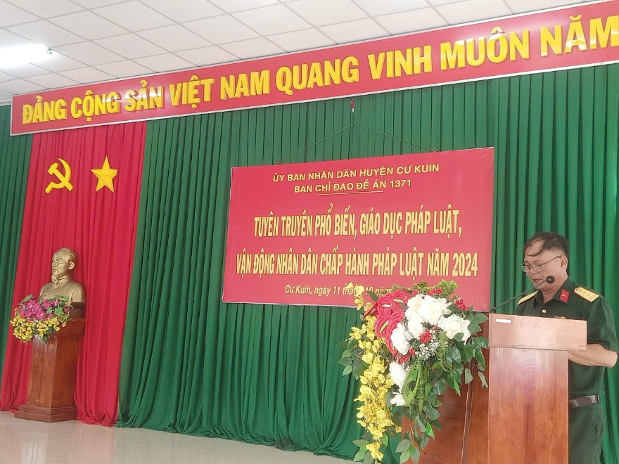 Công tác phối hợp giữa Ban Chỉ huy Quân sự huyện và Phòng Tư pháp trong thực hiện Đề án 1371  của Thủ tướng Chính phủ