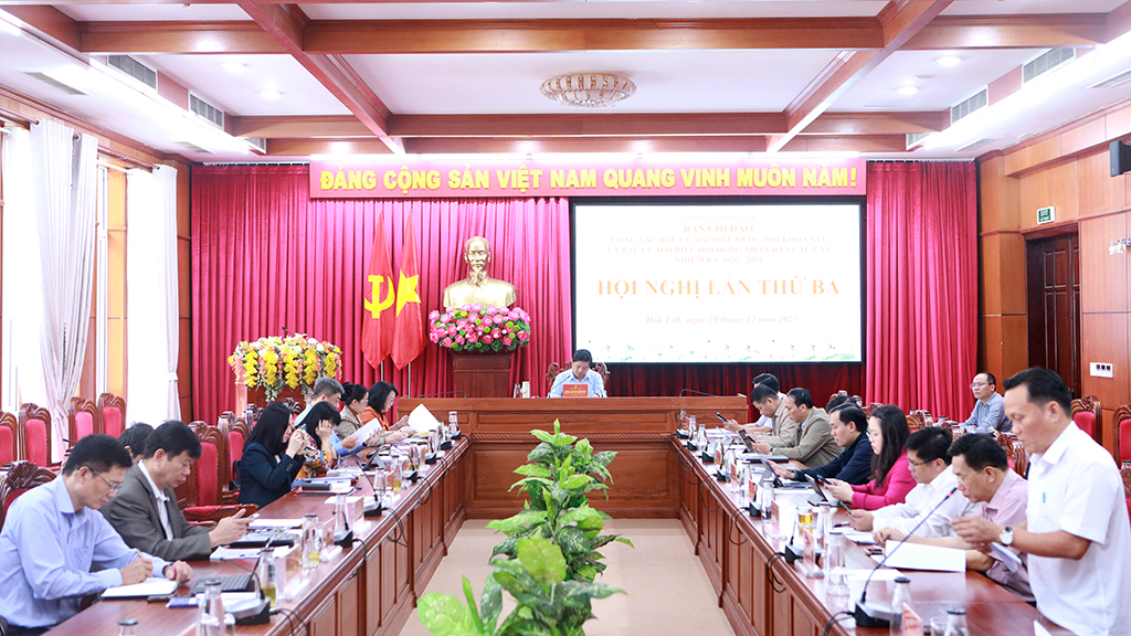 Ban Chỉ đạo công tác bầu cử tỉnh tổ chức hội nghị lần thứ ba