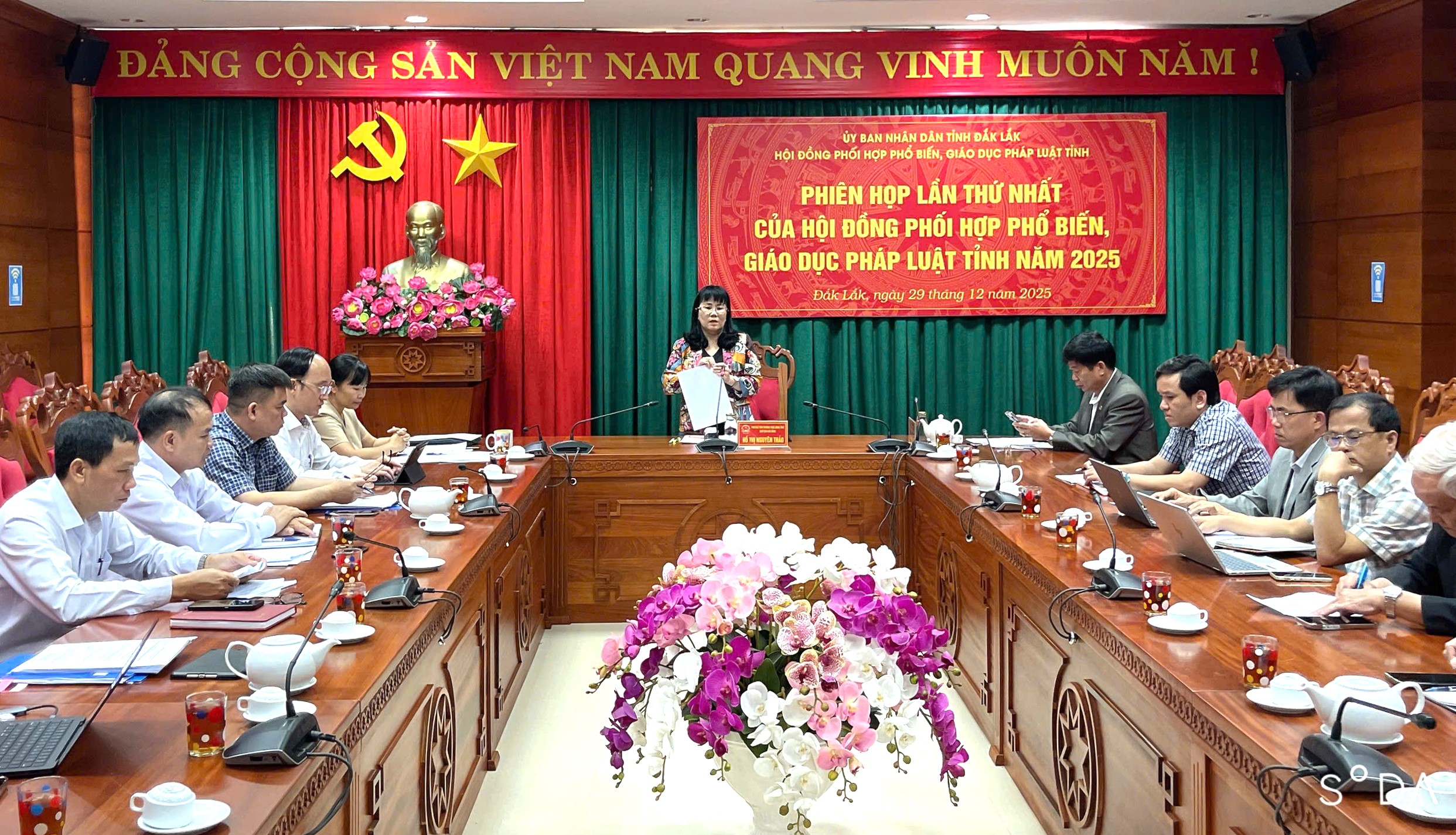 Phiên họp lần thứ Nhất của Hội đồng phối hợp phổ biến giáo dục pháp luật tỉnh