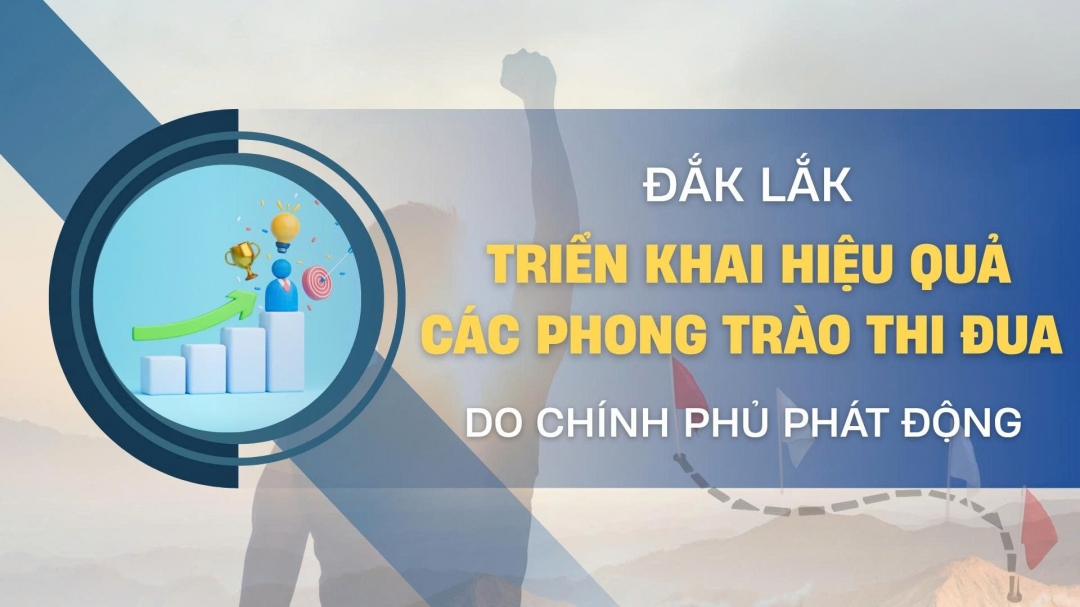 Đắk Lắk: Triển khai hiệu quả các phong trào thi đua do Chính phủ phát động