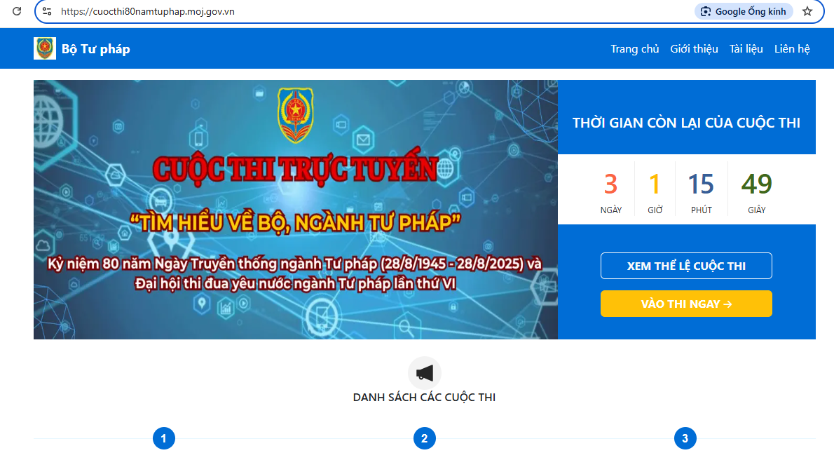 Bộ Tư pháp phát động Cuộc thi trực tuyến tìm hiểu Hiến pháp và pháp luật trong kỷ nguyên số