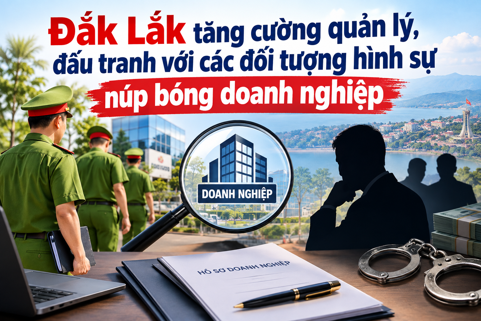 Đắk Lắk tăng cường quản lý, đấu tranh với các đối tượng hình sự núp bóng doanh nghiệp