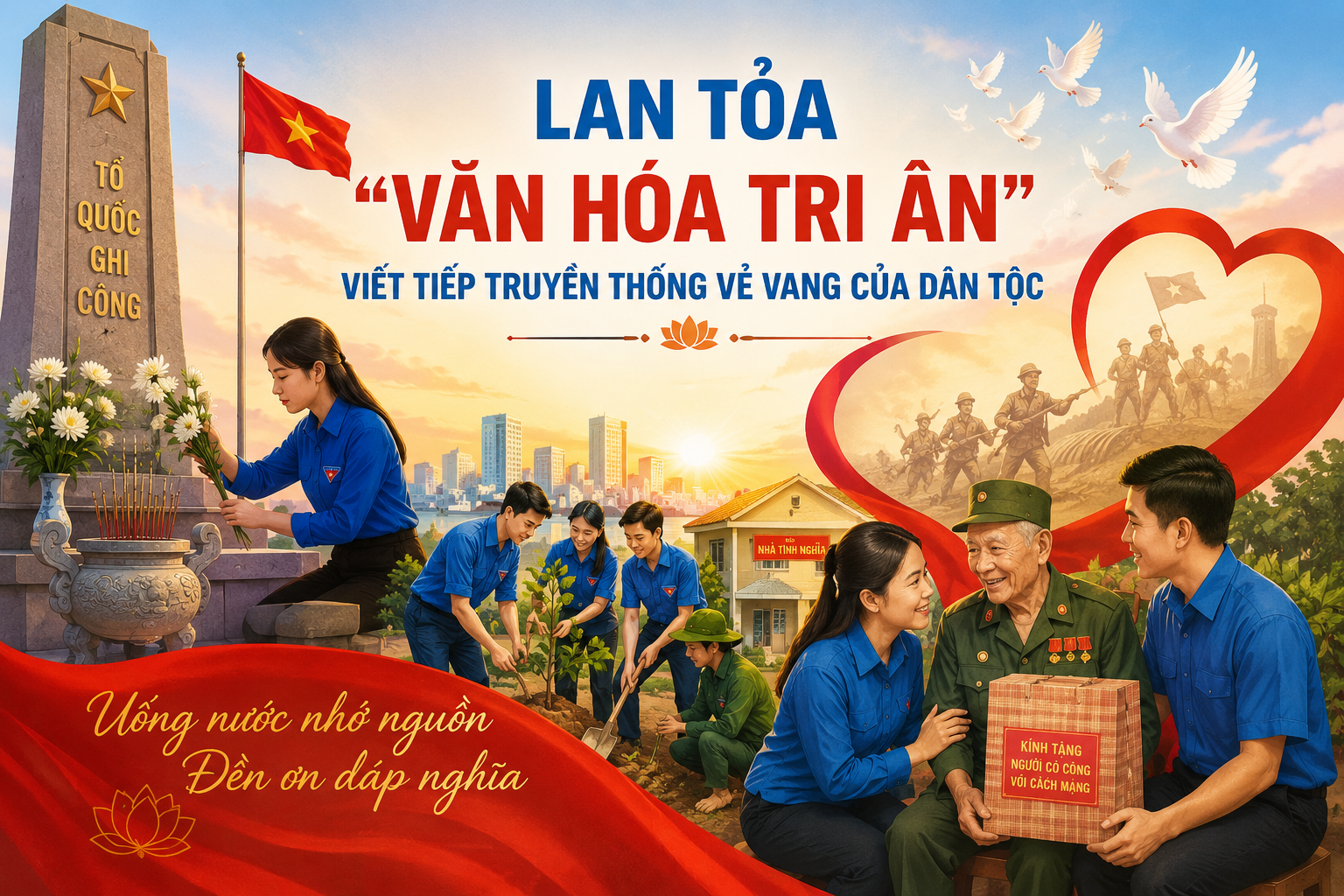 LAN TỎA "VĂN HÓA TRI ÂN" – VIẾT TIẾP TRUYỀN THỐNG VẺ VANG CỦA DÂN TỘC