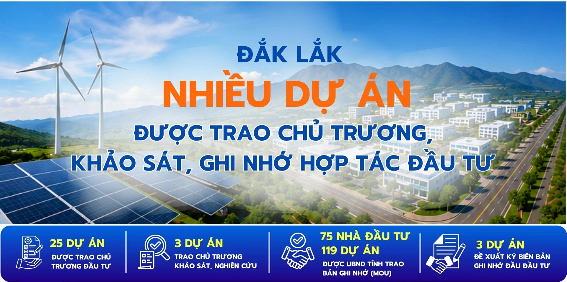 Đắk Lắk: Nhiều dự án được trao chủ trương, khảo sát, ghi nhớ hợp tác đầu tư